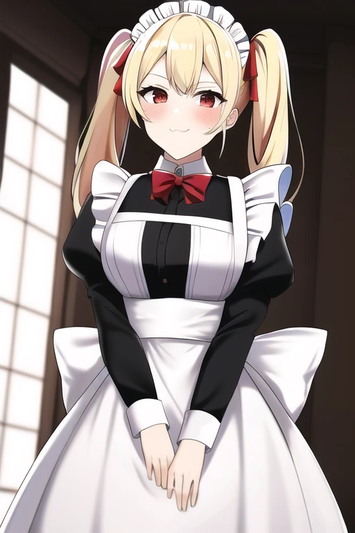 [NovelAI] twin tails woman cool cool maid outfit [Illustration]